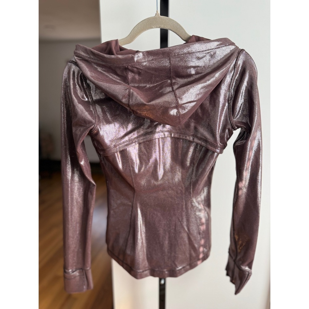 Lululemon Hooded Define Jacket Shine *Radiate Foil Print – Size 4 – French Press - Picture 2 of 5
